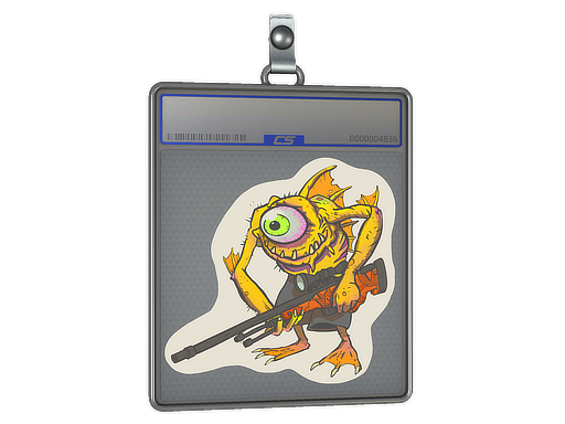 Sticker Slab | Yellow Cyclawps - CS2 Sticker