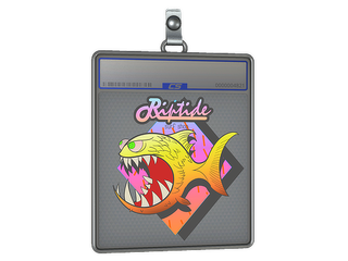 Sticker Slab | Yellow Jaggyfish