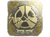 Artwork for Sticker | slaxz- (Gold) | Austin 2025
