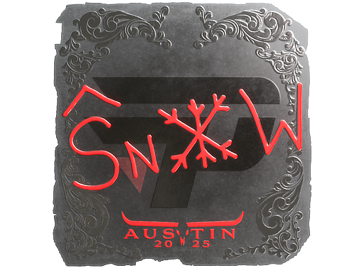 Sticker | snow | Austin 2025