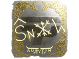 Artwork for Sticker | snow (Gold) | Austin 2025
