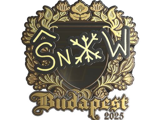 Sticker | snow (Gold) | Budapest 2025