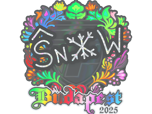 Sticker | snow | Budapest 2025
