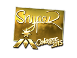 Sticker | SnypeR (Gold) | Cologne 2015