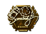 Artwork for Sticker | somebody (Gold) | London 2018