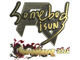 Artwork for Sticker | somebody (Gold) | Shanghai 2024