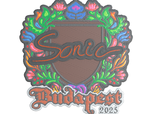Sticker | Sonic (Embroidered) | Budapest 2025