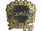Artwork for Sticker | Sonic (Gold) | Budapest 2025