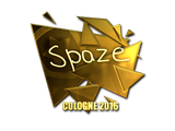 Sticker | spaze (Gold) | Cologne 2016
