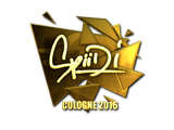 Artwork for Sticker | Spiidi (Gold) | Cologne 2016