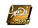 Artwork for Sticker | Spiidi (Gold) | MLG Columbus 2016