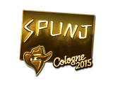 Artwork for Sticker | SPUNJ (Gold) | Cologne 2015