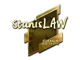 Artwork for Sticker | stanislaw (Gold) | Boston 2018
