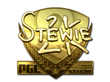 Artwork for Sticker | Stewie2K (Gold) | Krakow 2017