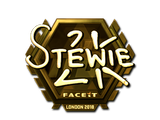 Artwork for Sticker | Stewie2K (Gold) | London 2018