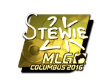 Artwork for Sticker | Stewie2K (Gold) | MLG Columbus 2016