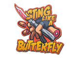 Artwork for Sticker | Sting Like A Butterfly