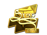 Artwork for Sticker | STYKO (Gold) | Atlanta 2017
