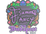 Artwork for Sticker | Summer (Embroidered) | Budapest 2025