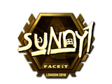 Artwork for Sticker | suNny (Gold) | London 2018
