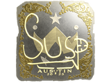 Artwork for Sticker | susp (Gold) | Austin 2025