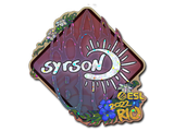 Artwork for Sticker | syrsoN (Glitter) | Rio 2022