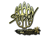 Artwork for Sticker | syrsoN (Gold) | Antwerp 2022