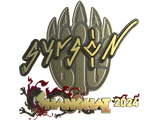 Artwork for Sticker | syrsoN (Gold) | Shanghai 2024