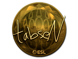 Artwork for Sticker | tabseN (Gold) | Katowice 2019