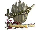 Artwork for Sticker | tabseN (Gold) | Shanghai 2024