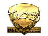 Sticker | TACO (Gold) | Krakow 2017