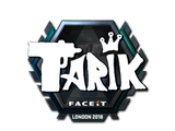 Artwork for Sticker | tarik (Foil) | London 2018
