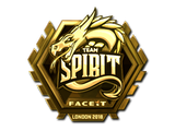 Artwork for Sticker | Team Spirit (Gold) | London 2018