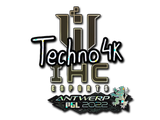 Artwork for Sticker | Techno4K (Glitter) | Antwerp 2022