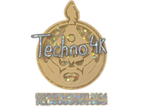 Artwork for Sticker | Techno4K (Glitter) | Copenhagen 2024