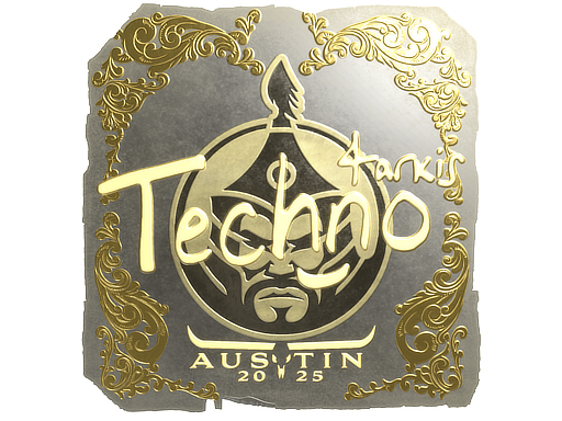 Sticker | Techno4K (Gold) | Austin 2025