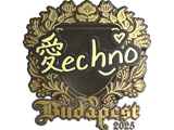 Artwork for Sticker | Techno4K (Gold) | Budapest 2025