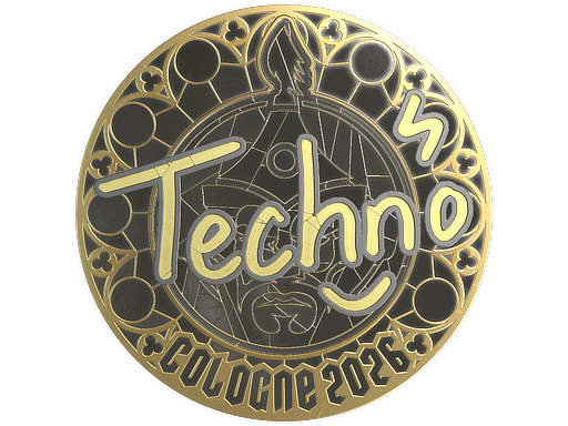 Sticker | Techno4K (Gold) | Cologne 2026