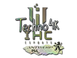 Artwork for Sticker | Techno4K (Holo) | Antwerp 2022