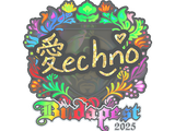 Artwork for Sticker | Techno4K (Holo) | Budapest 2025