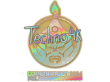 Artwork for Sticker | Techno4K (Holo) | Copenhagen 2024