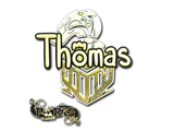 Artwork for Sticker | Thomas (Gold) | Paris 2023