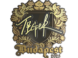 Artwork for Sticker | Tiger (Gold) | Budapest 2025