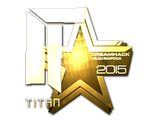 Artwork for Sticker | Titan (Gold) | Cluj-Napoca 2015