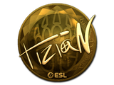 Artwork for Sticker | tiziaN (Gold) | Katowice 2019