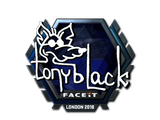 Artwork for Sticker | tonyblack (Foil) | London 2018