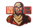 Artwork for Sticker | Too Old for This