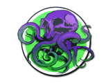 Artwork for Sticker | Toxic Tentaskull