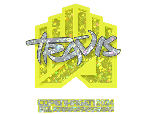 Sticker | TRAVIS (Glitter) | Copenhagen 2024