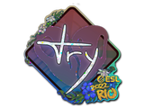 Artwork for Sticker | TRY (Glitter) | Rio 2022
